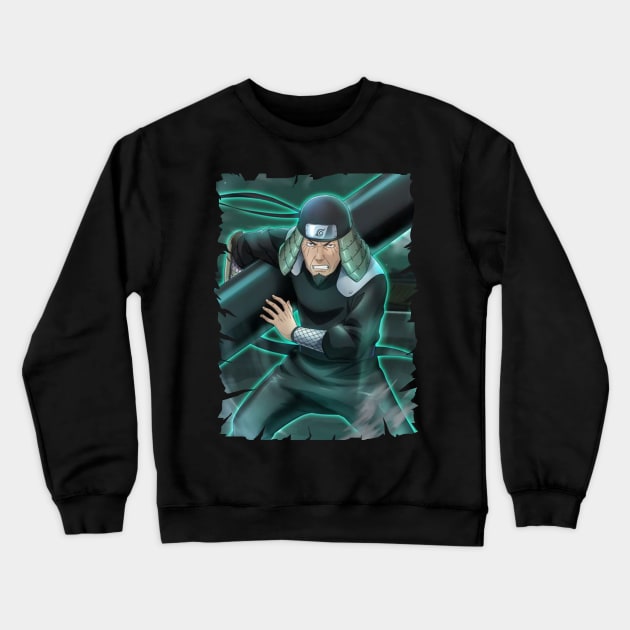 HIRUZEN SARUTOBI ANIME MERCHANDISE Crewneck Sweatshirt by julii.draws